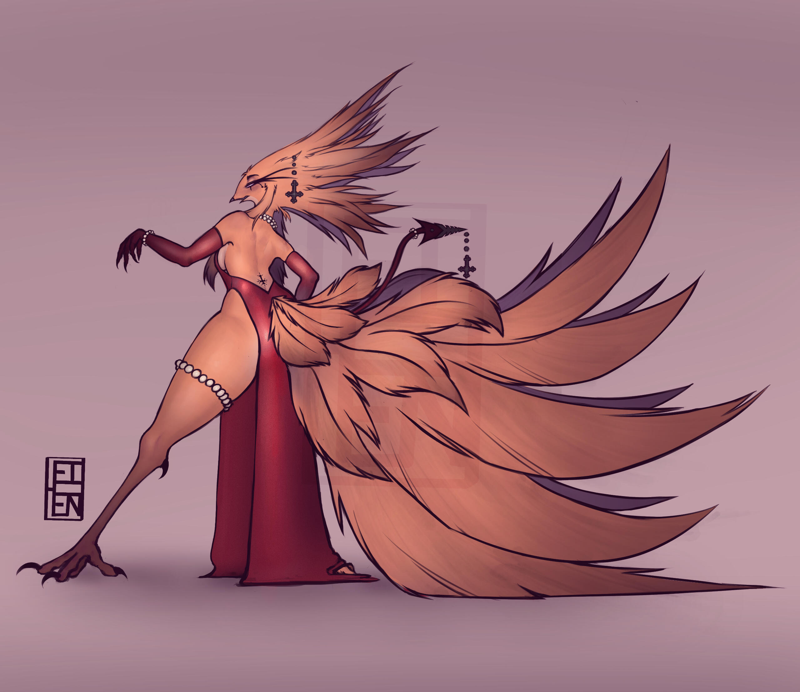 Tia the Succubus Queen Concept Art